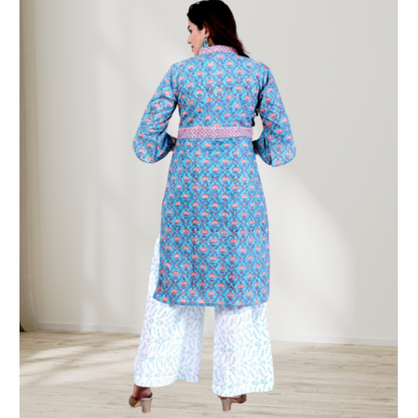 OOS: Handloom Cotton Kurti with Bottom and Dupatta