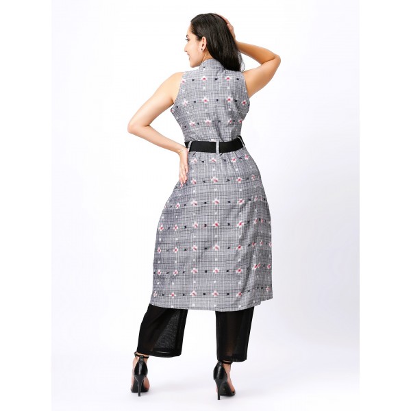 AW: Cotton Kurti from Handloom Sambalpuri Ikat Fabric