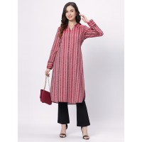 AX: Cotton Kurti in Handloom Sambalpuri Ikat Fabri...