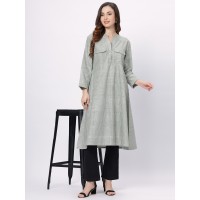 AX: Cotton Kurti in Handloom Muslin Khadi Fabric