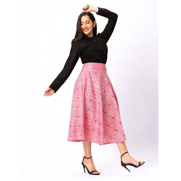 AW: Cotton Two Piece Dress in Handloom Sambalpuri Ikat fabric