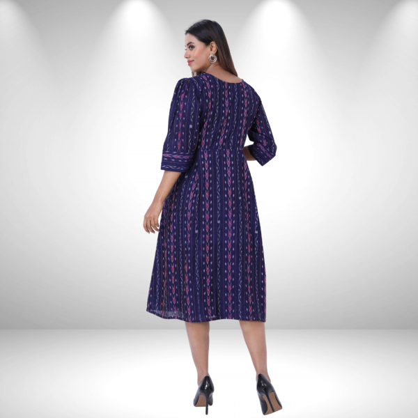 OOS: Cotton Dress in Handloom Sambalpuri Ikat Fabric