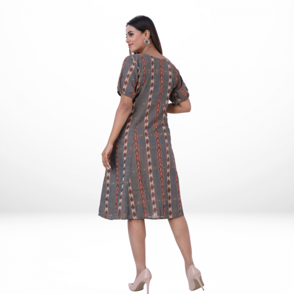 OOS: Cotton Dress in Handloom Sambalpuri Ikat Fabric