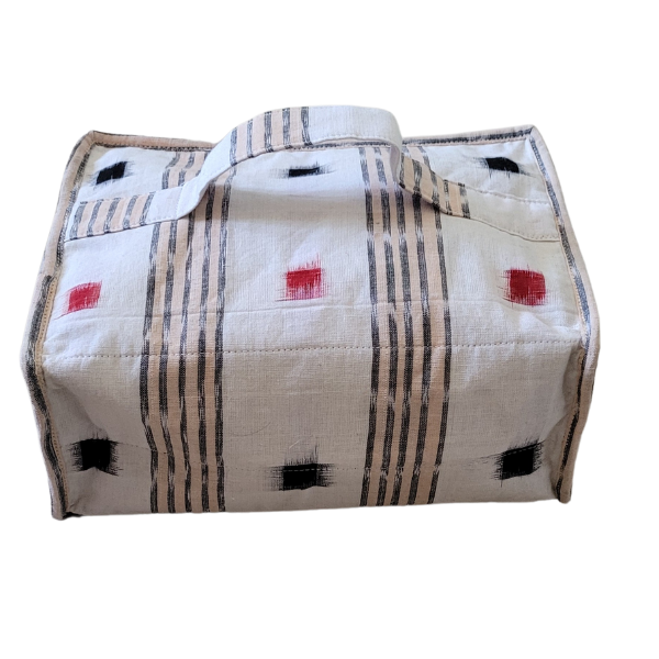 Travel Pouch in Handloom Cotton fabric