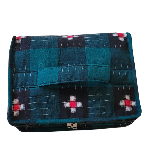 Travel Pouch in Handloom Cotton fabric