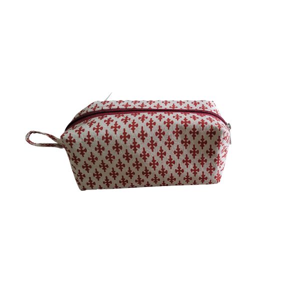 Travel Pouch in Handloom Cotton Fabric