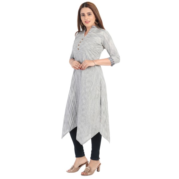 OOS: Cotton Kurti in Handloom Sambalpuri Ikat Fabric