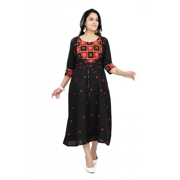 OOS: Cotton Dress in Handloom Sambalpuri Ikat Fabric