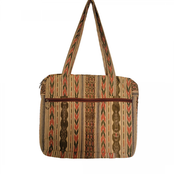 Cotton laptop Bag in Handloom Sambalpuri Ikat Fabr...